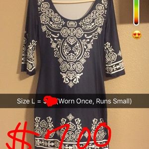 Dress brand new, never worn. Runs small!